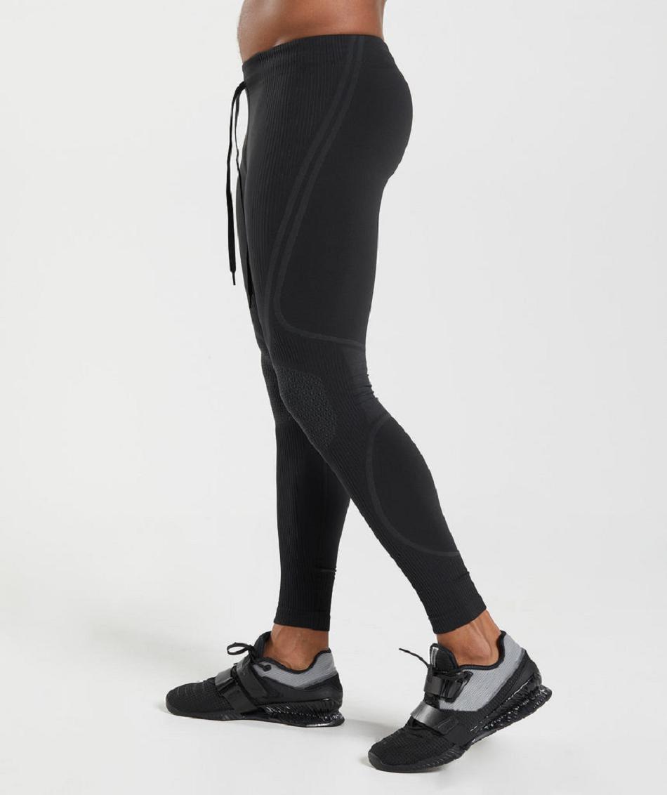 Gymshark 315 Seamless Muške Hulahopke Crne Sive | HR 2174ILH